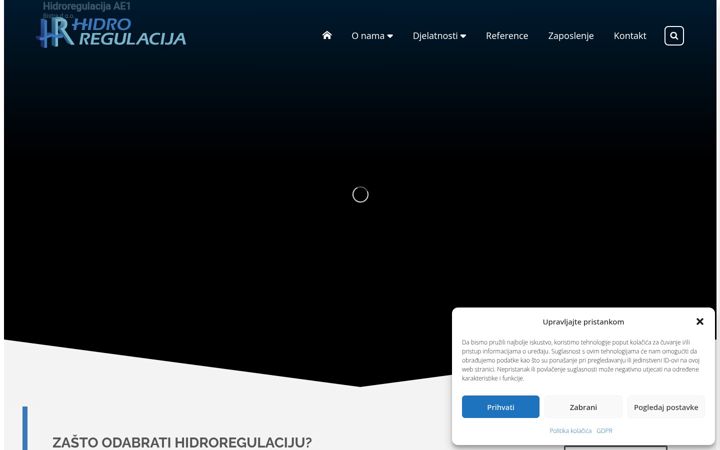 Screenshot of hidroregulacija.hr