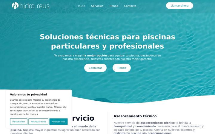 Screenshot of hidroreus.com