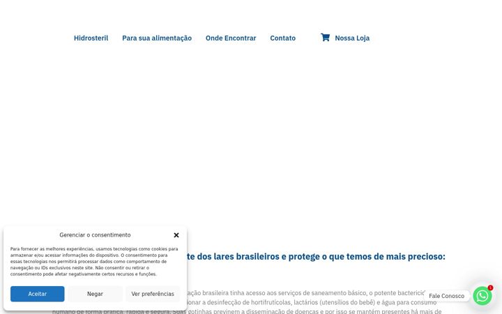 Screenshot of hidrosteril.com.br