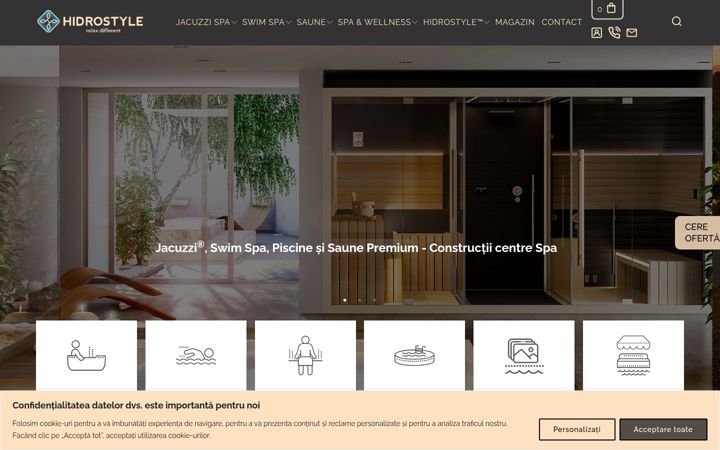 Screenshot of hidrostyle.ro