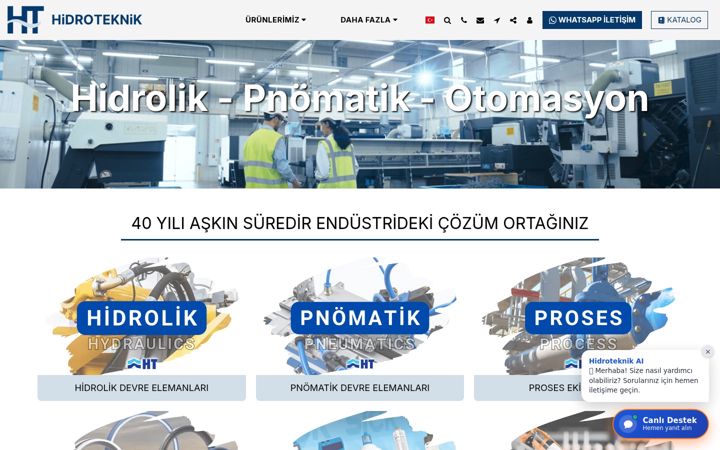 Screenshot of hidroteknik.com.tr