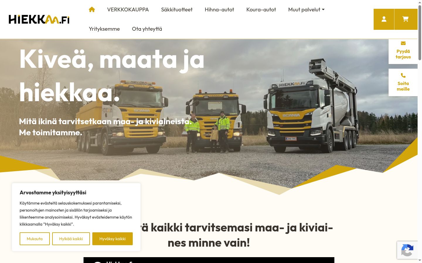 Sutikimo reklamjuostės, rodytos prieš bet kokią sąveiką, ekrano kopija