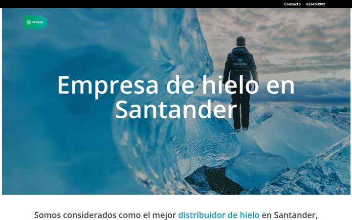 Screenshot of hielosantander.com