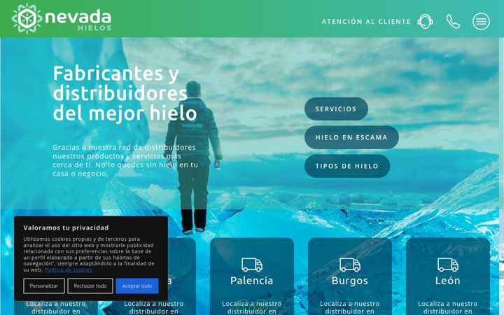 Screenshot of hielosnevada.es