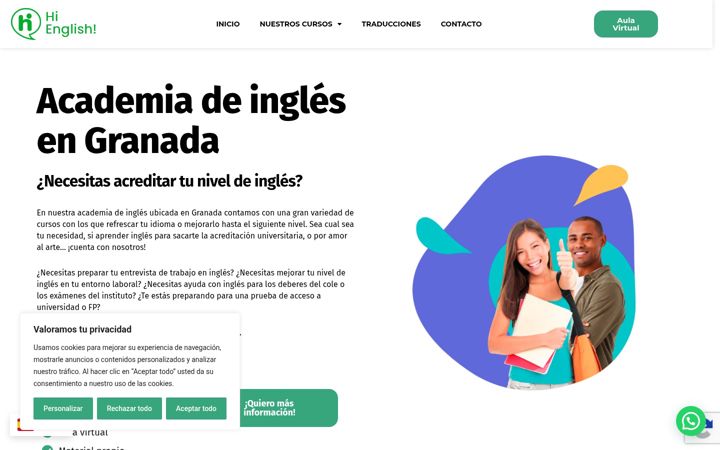 Screenshot of hienglishacademy.es