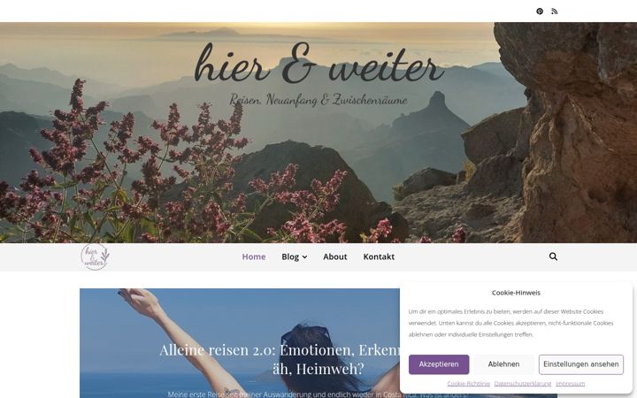 Screenshot of hier-und-weiter.com
