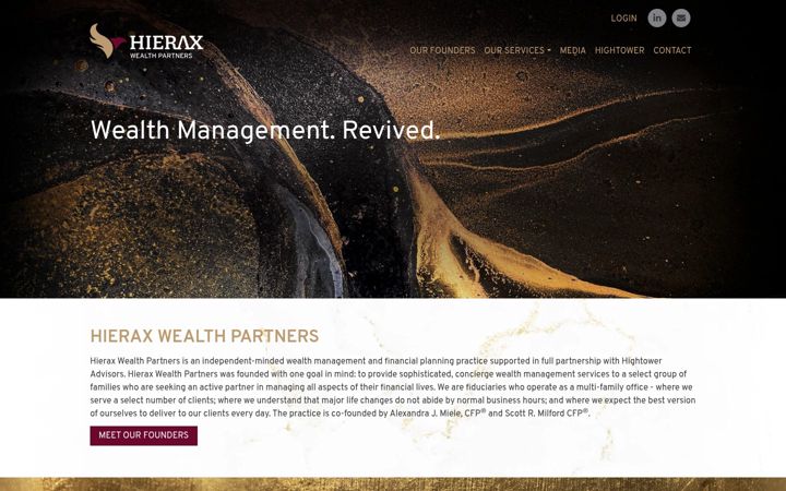 Screenshot of hieraxwealthpartners.com