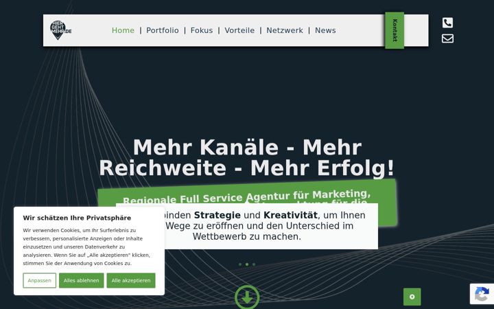 Screenshot of hiergehtmehr.de