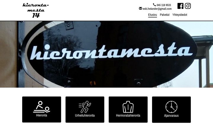 Screenshot of hierontamesta14.fi