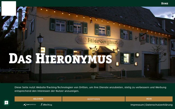 Screenshot of hieronymusausschank.de