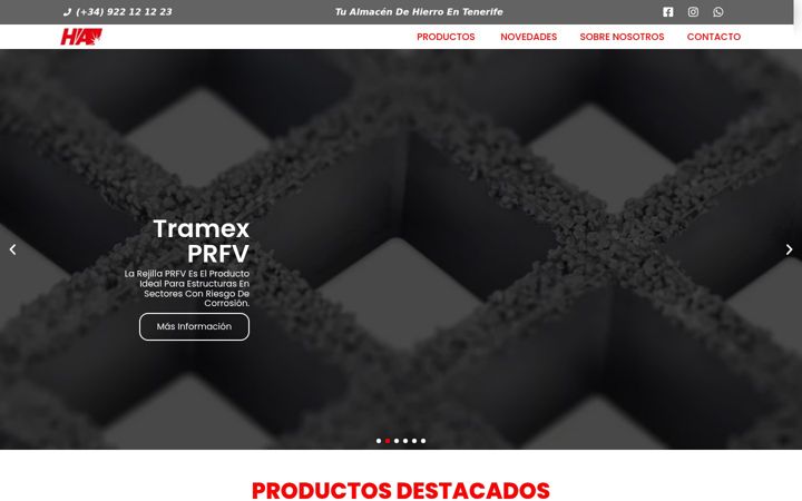 Screenshot of hierrosarjo.com