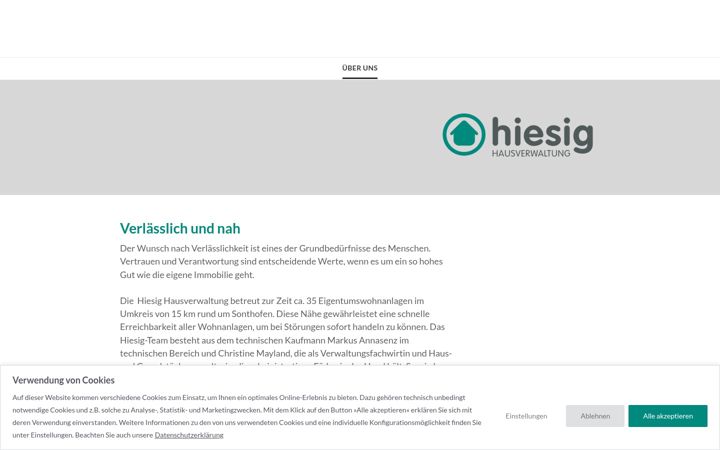 Screenshot of hiesig-hv.de