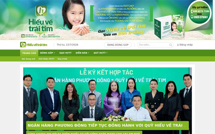 Screenshot of hieuvetraitim.com