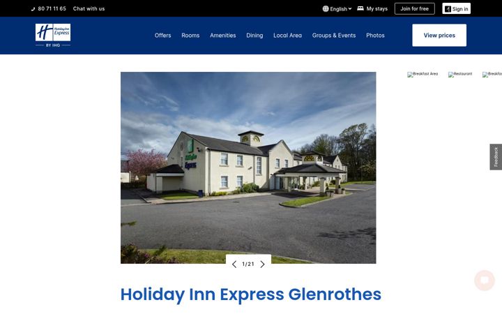 Screenshot of hiexpressglenrothes.co.uk