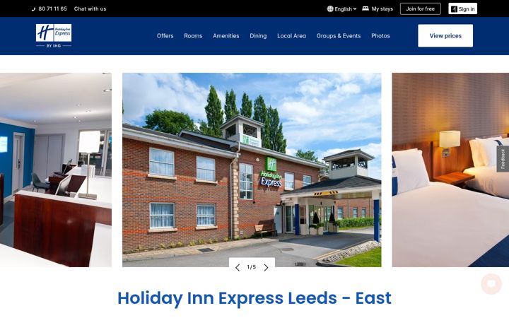 Screenshot of hiexpressleedseast.co.uk
