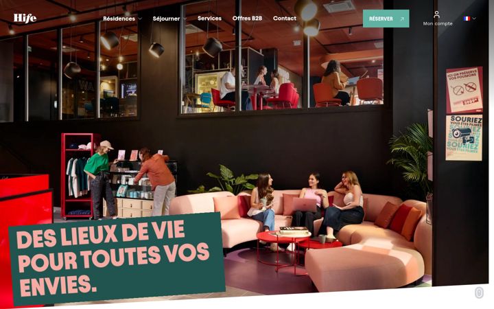 Screenshot of hife-coliving.fr