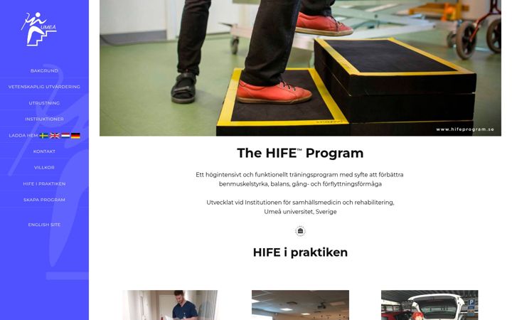 Screenshot of hifeprogram.se