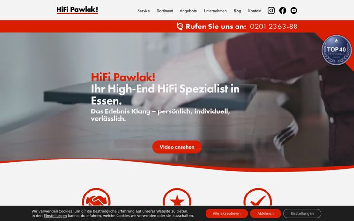Screenshot of hifi-pawlak.de