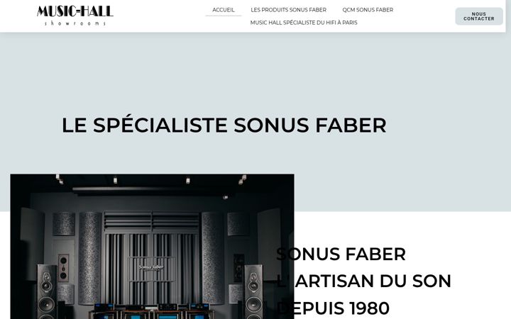 Screenshot of hifi-sonus-faber.fr
