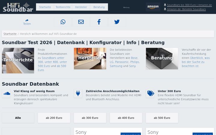 Screenshot of hifi-soundbar.de