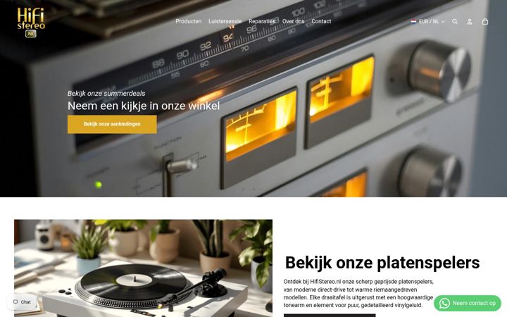 Screenshot of hifi-stereo.nl