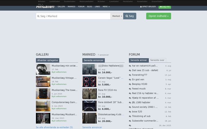 Screenshot of hifigalleri.dk