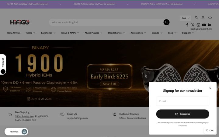 Screenshot of hifigo.com