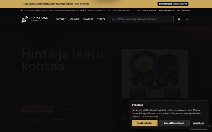 Screenshot of hifikeidas.fi