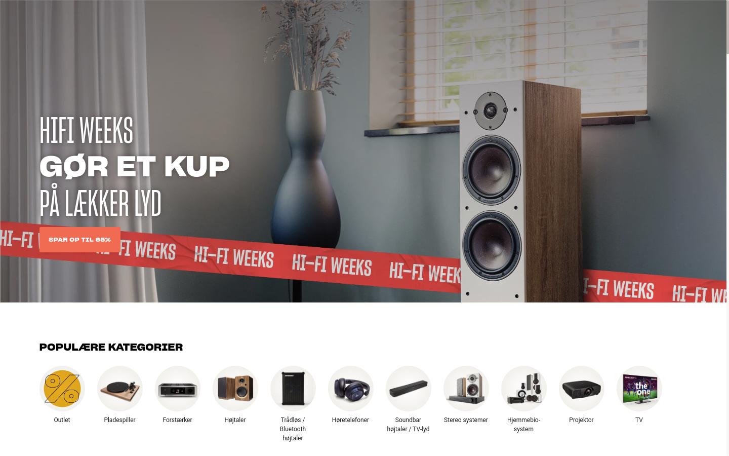 Screenshot of Derfor skal du handle i HiFi Klubben