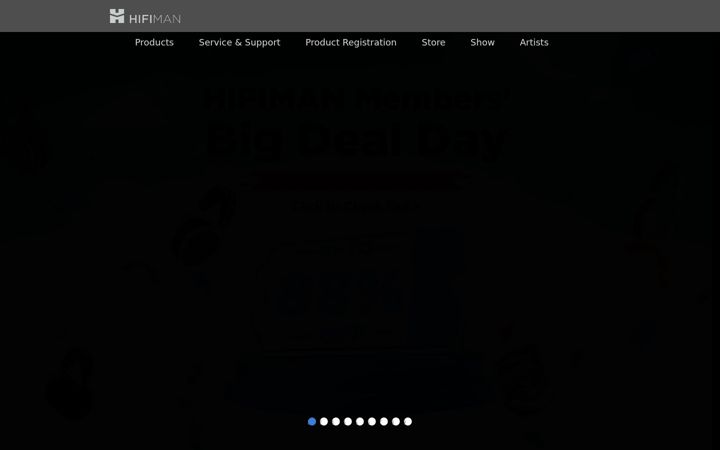 Екранна снимка на hifiman.com