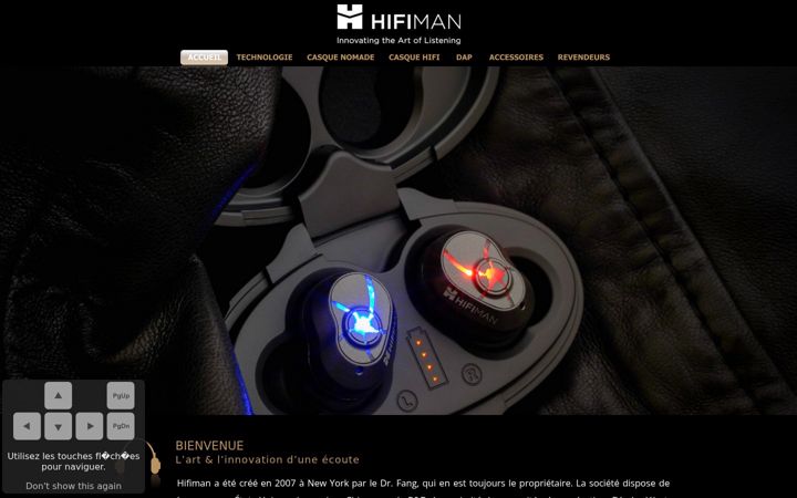 Screenshot of hifimanfrance.fr