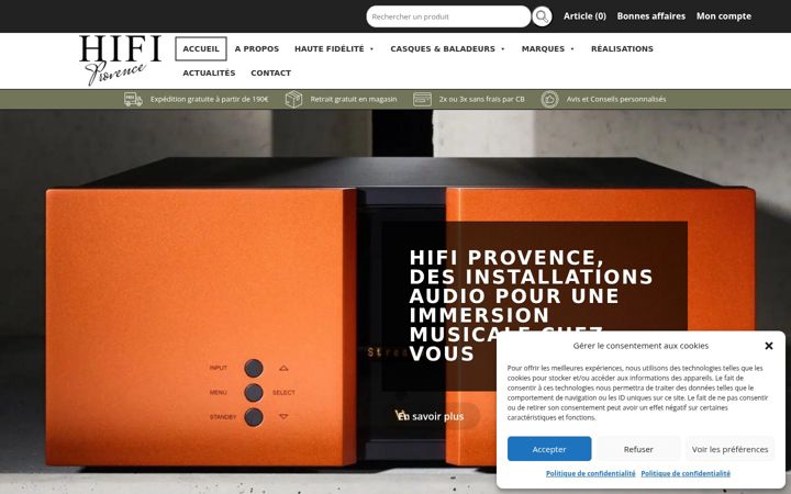 Screenshot of hifiprovence.fr