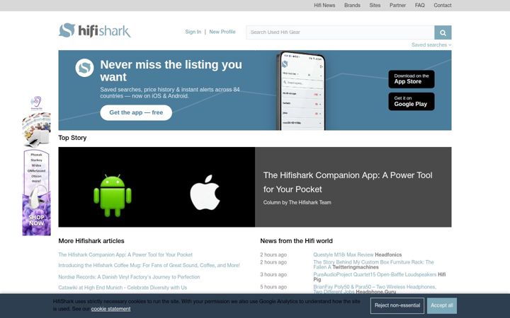 Screenshot of hifishark.com