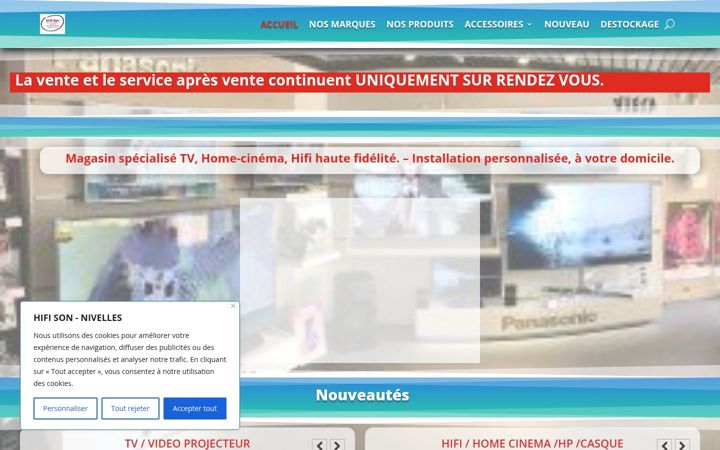Screenshot of hifisonnivelles.be