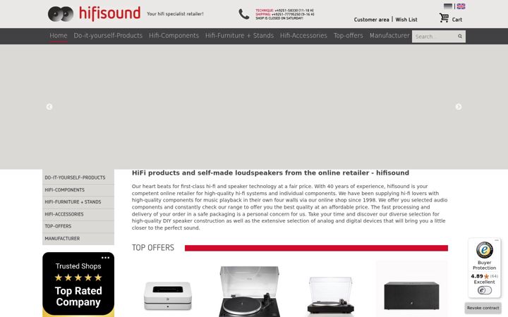 Screenshot of hifisound.de