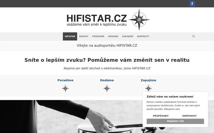 Screenshot of hifistar.cz
