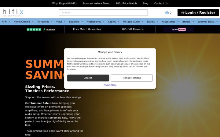 Screenshot of hifix.co.uk