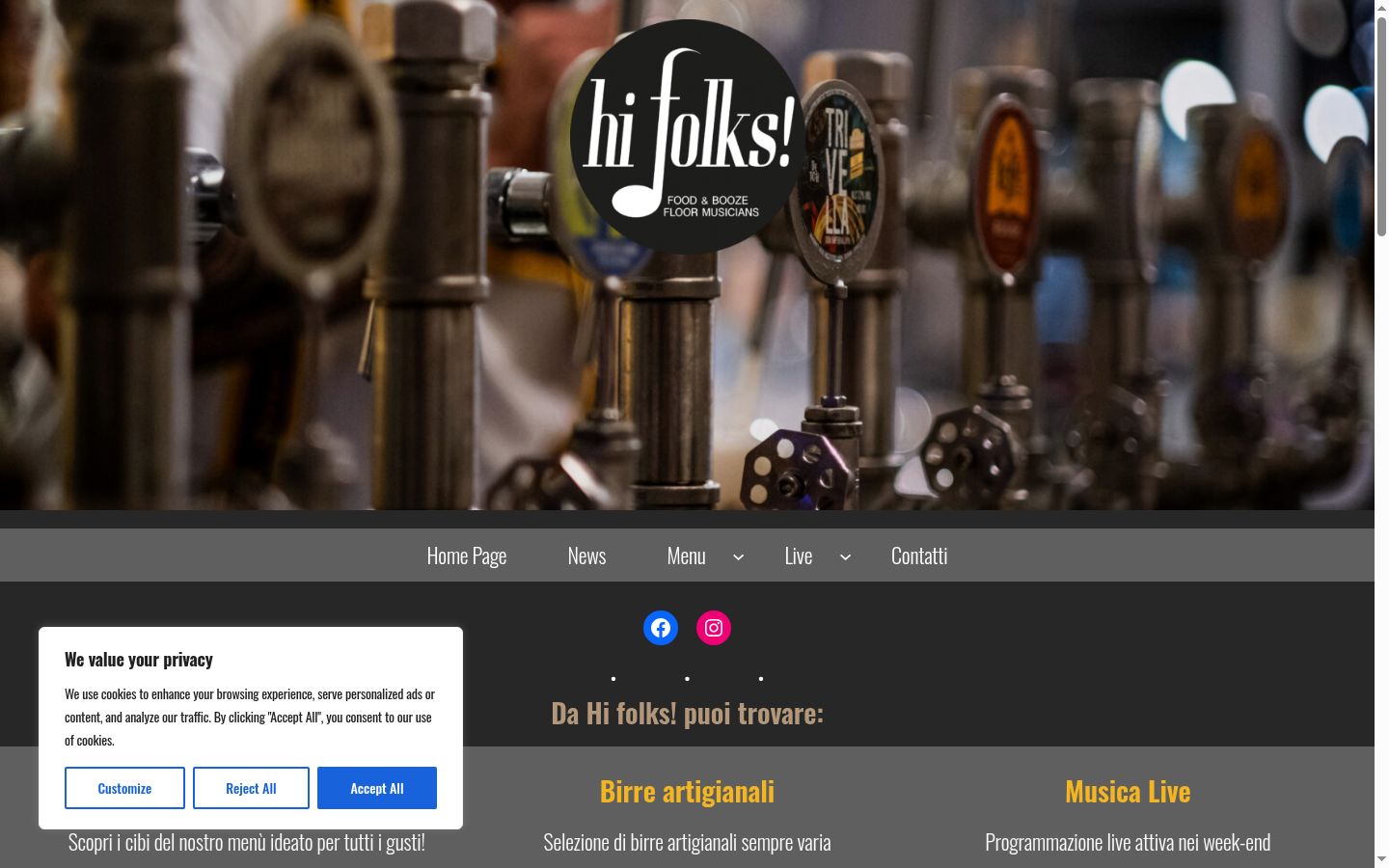 Screenshot tal-banner tal-kunsens muri qabel kwalunkwe interazzjoni