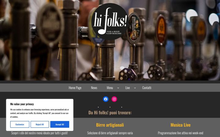 Screenshot of hifolks.it