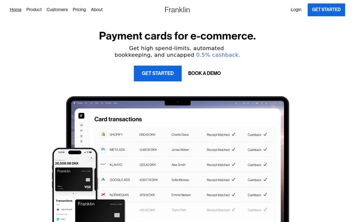 Screenshot of hifranklin.com