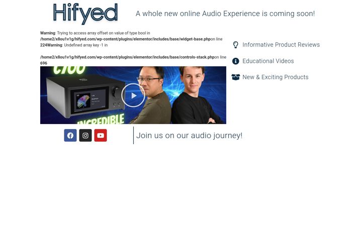 Screenshot of hifyed.com