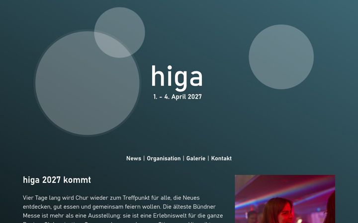 Screenshot of higa.ch