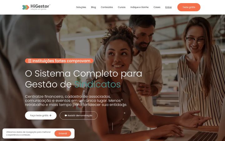 Screenshot of higestor.com.br