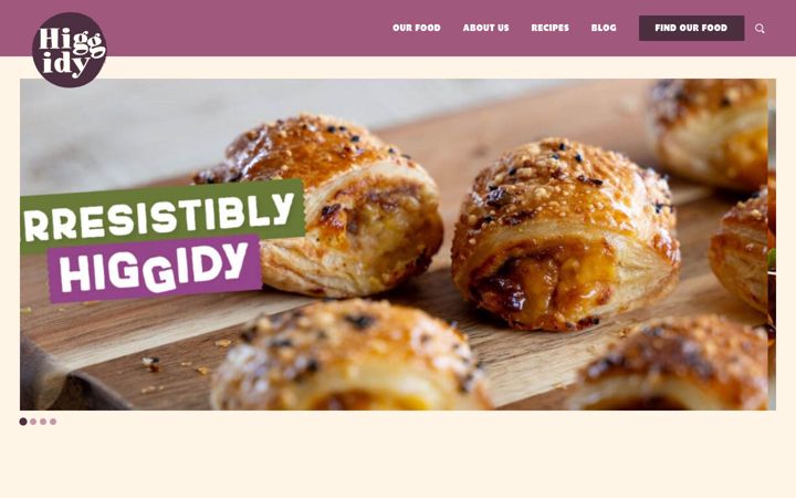 Screenshot of higgidy.co.uk