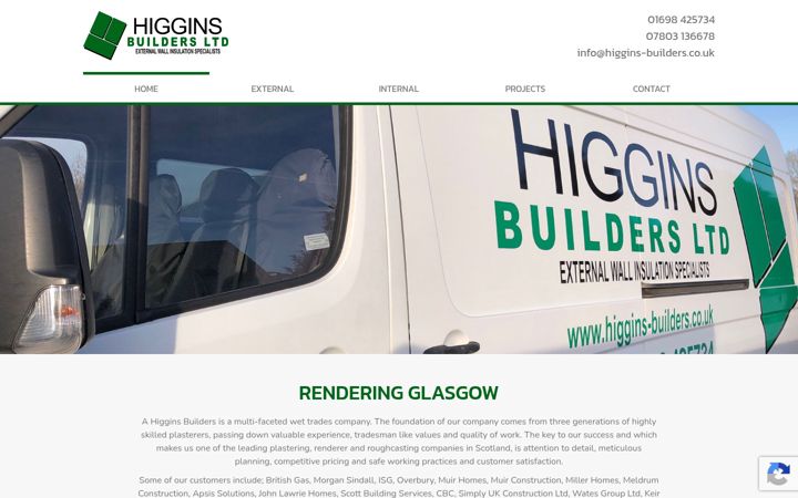 Screenshot of higgins-builders.co.uk