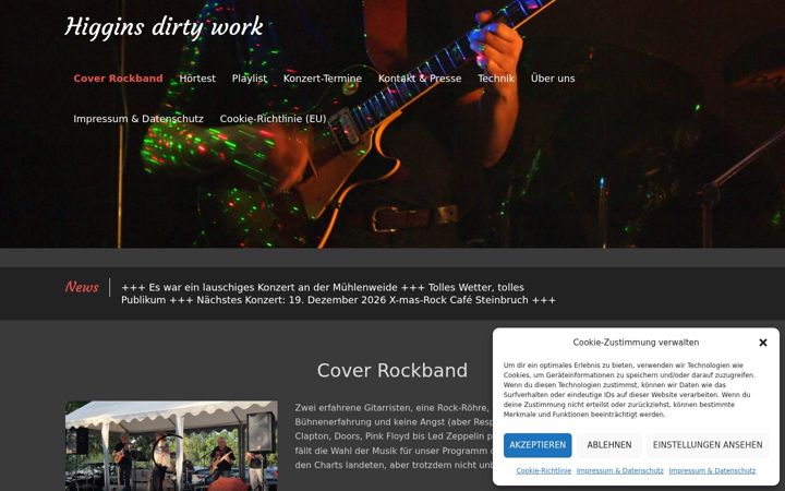 Screenshot of higginsdirtywork.de
