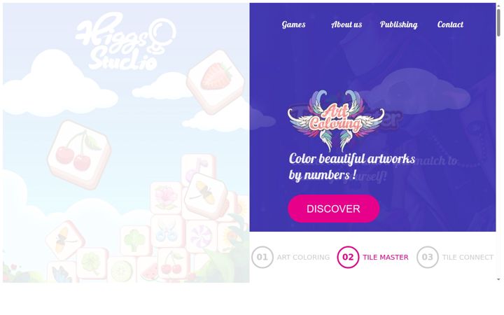 Screenshot of higgsweb.com