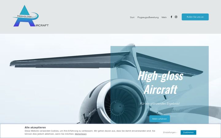 Screenshot of high-gloss-aircraft.de