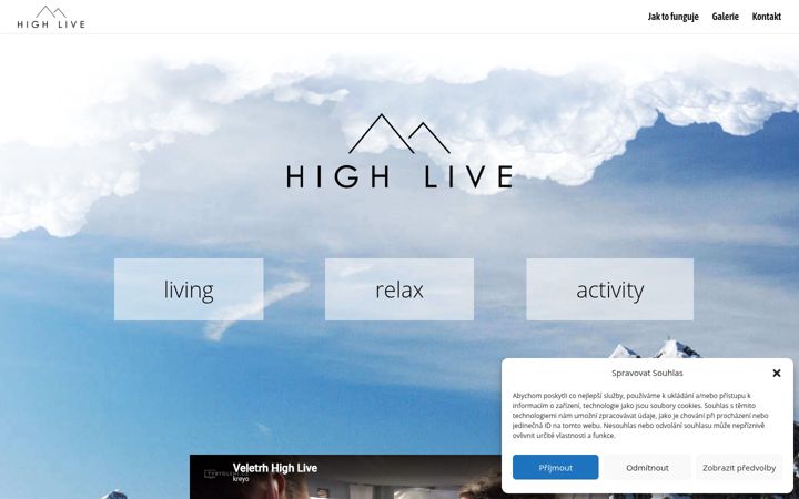 Screenshot of high-live.cz