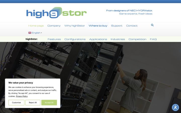 Screenshot of high9stor.com